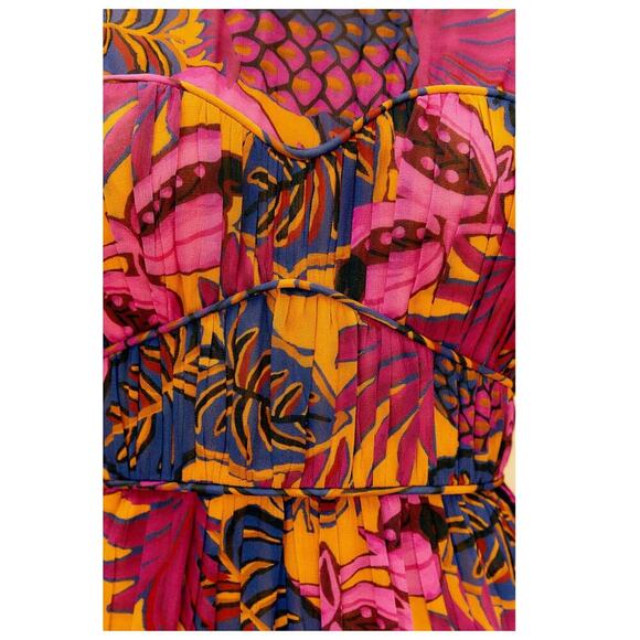 Farm Rio Fruit Dream Long-Sleeve Mini Dress Size Medium - Picture 7 of 16